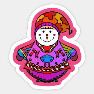 snow balloon doll Sticker